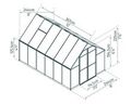 Växthus Essence 9 m² Silver Canopia by Palram